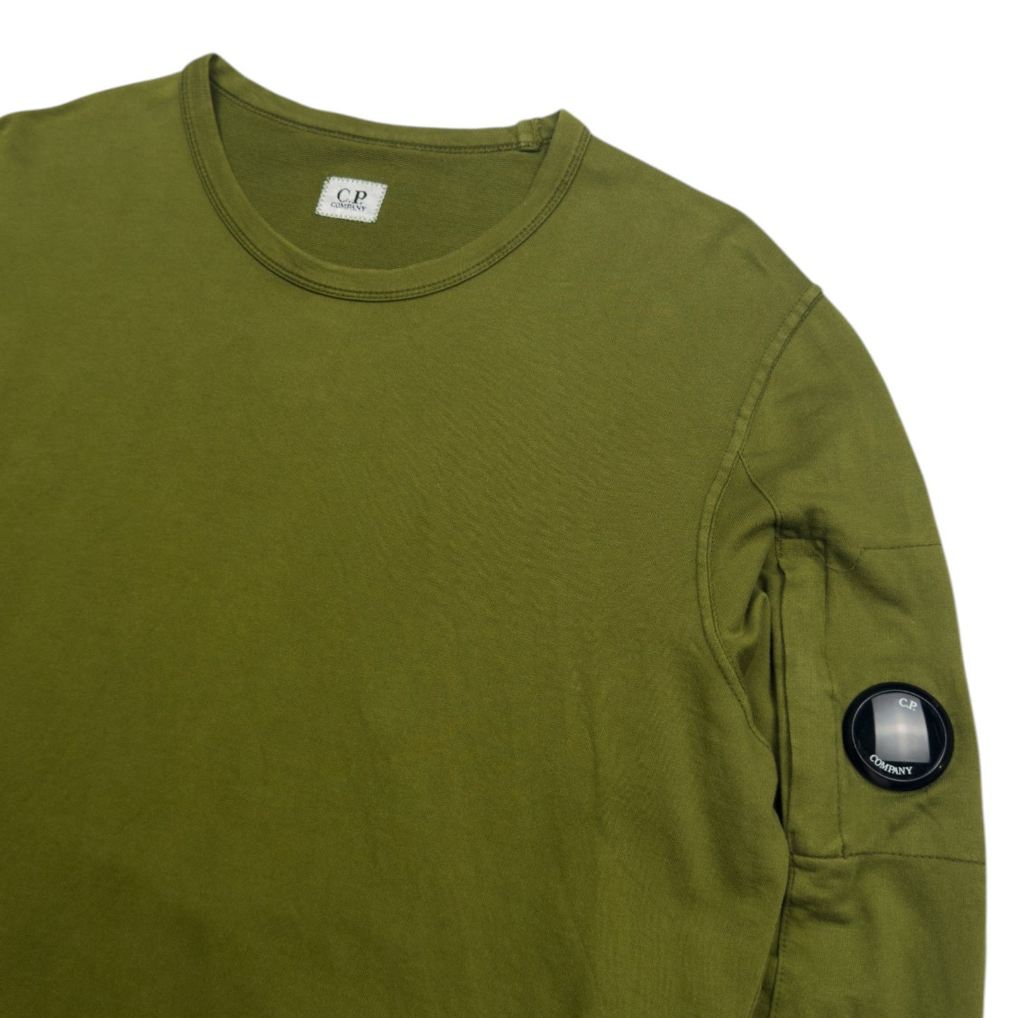 C.P. Company Lightweight Crewneck Sweater - Olive Green