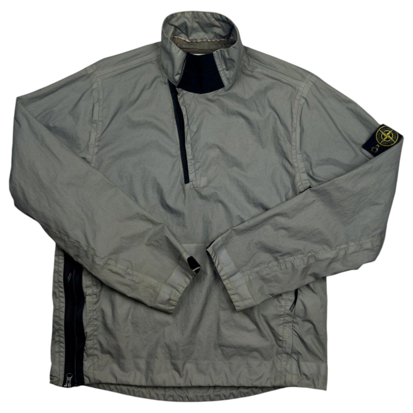 S/S 17 Stone Island Membrana 3L TC 1/4 Zip Smock - Grey