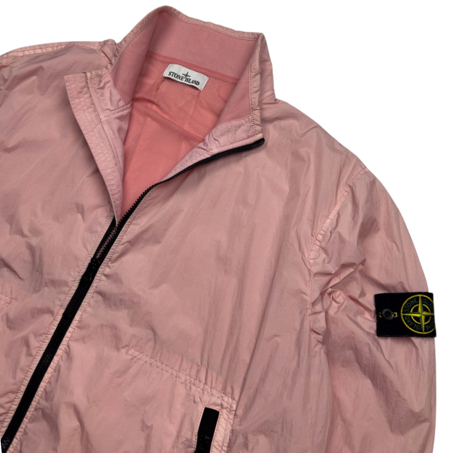 S/S 23 Stone Island Crinkle Reps Bomber - Pink