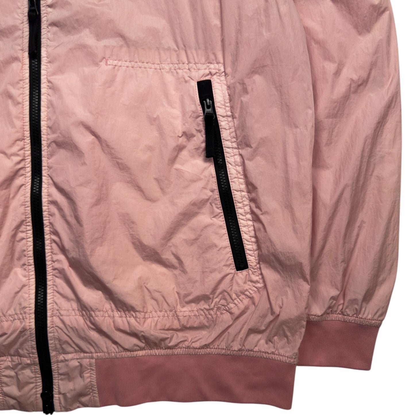 S/S 23 Stone Island Crinkle Reps Bomber - Pink