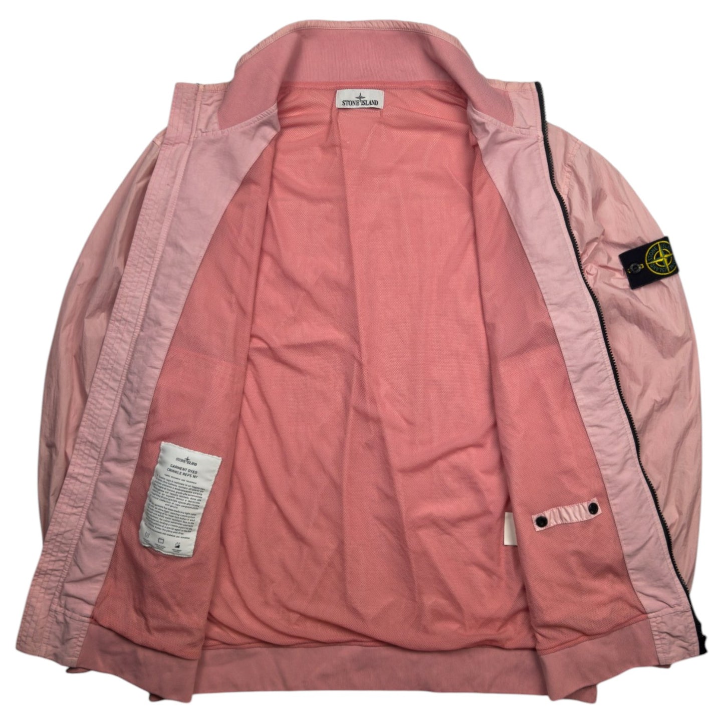 S/S 23 Stone Island Crinkle Reps Bomber - Pink