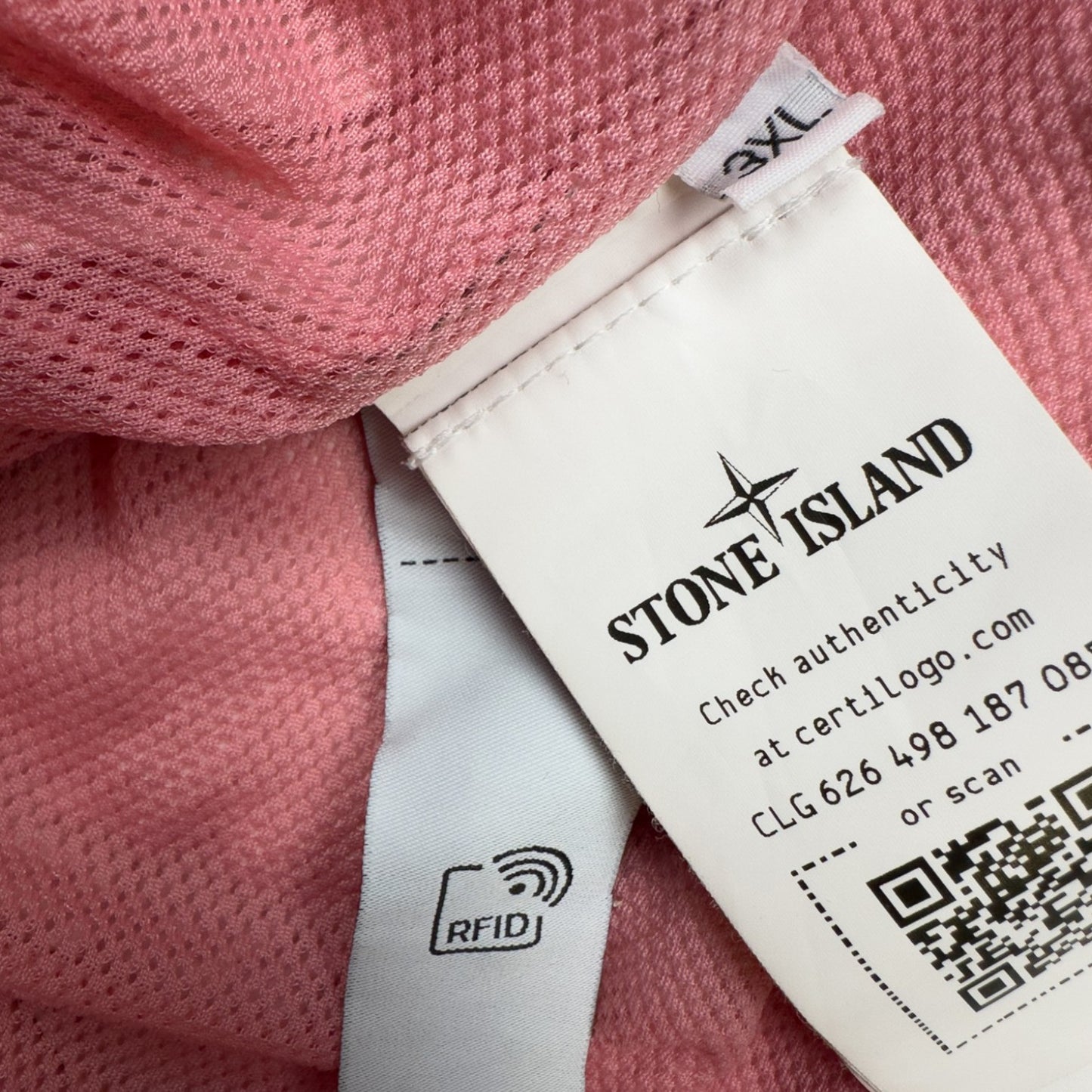 S/S 23 Stone Island Crinkle Reps Bomber - Pink