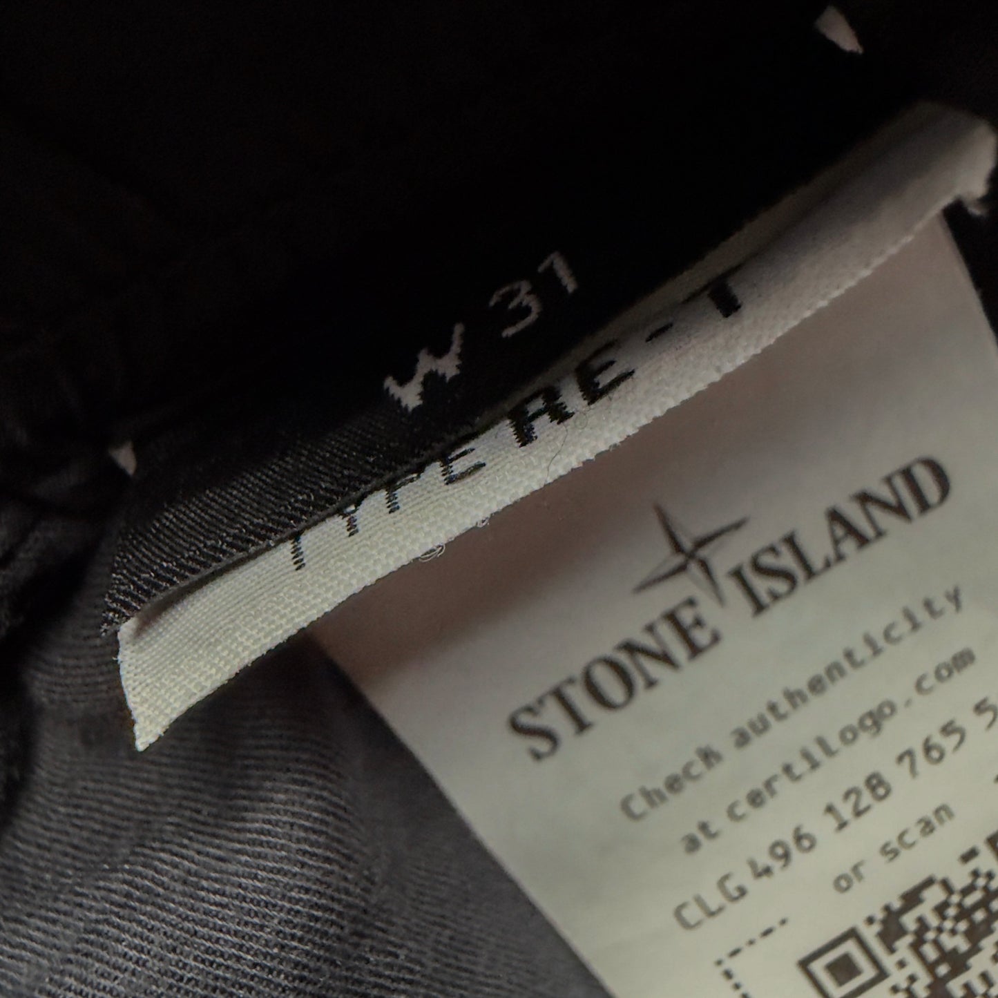 Stone Island Stretch Cotton Cuffed Cargo Trousers - Black