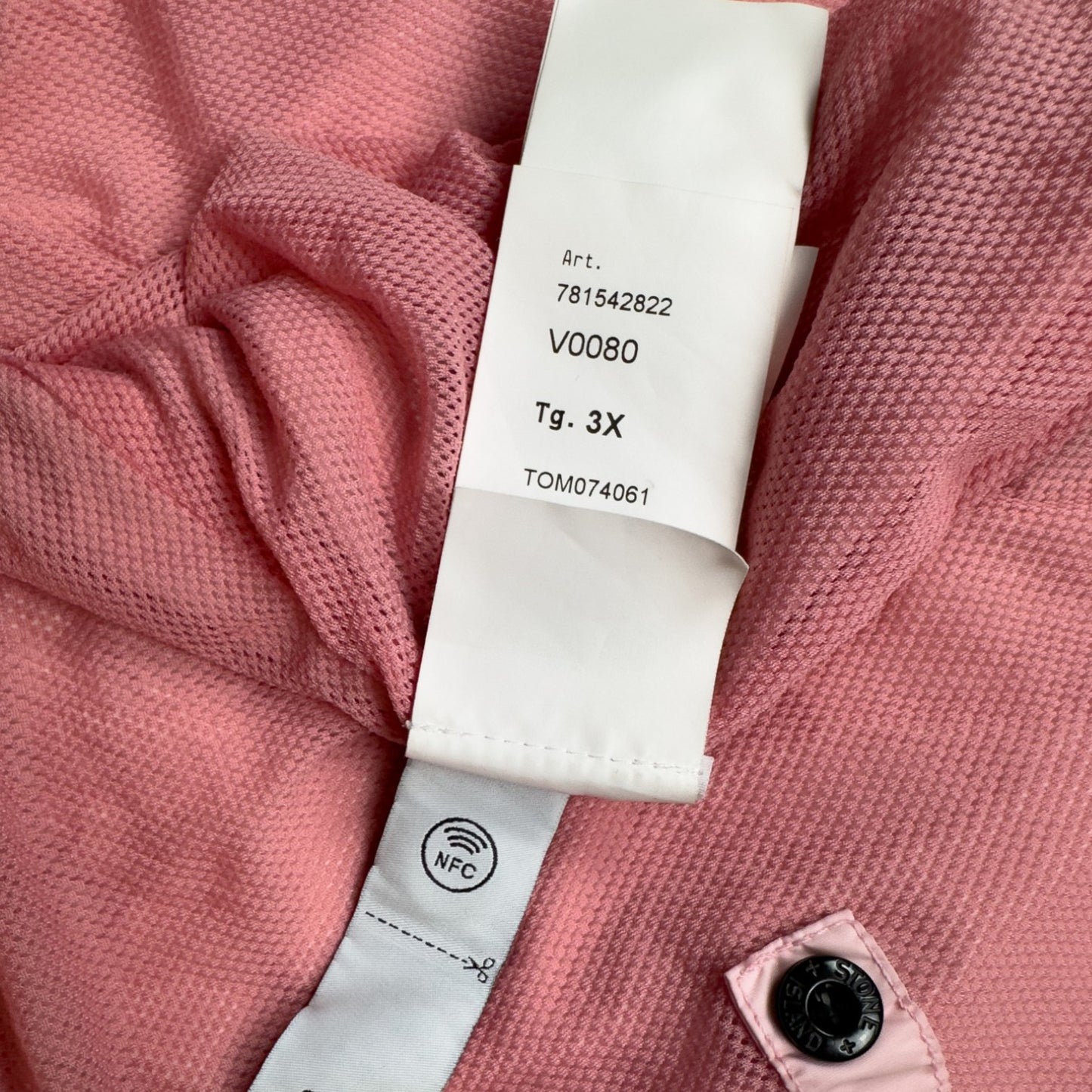 S/S 23 Stone Island Crinkle Reps Bomber - Pink