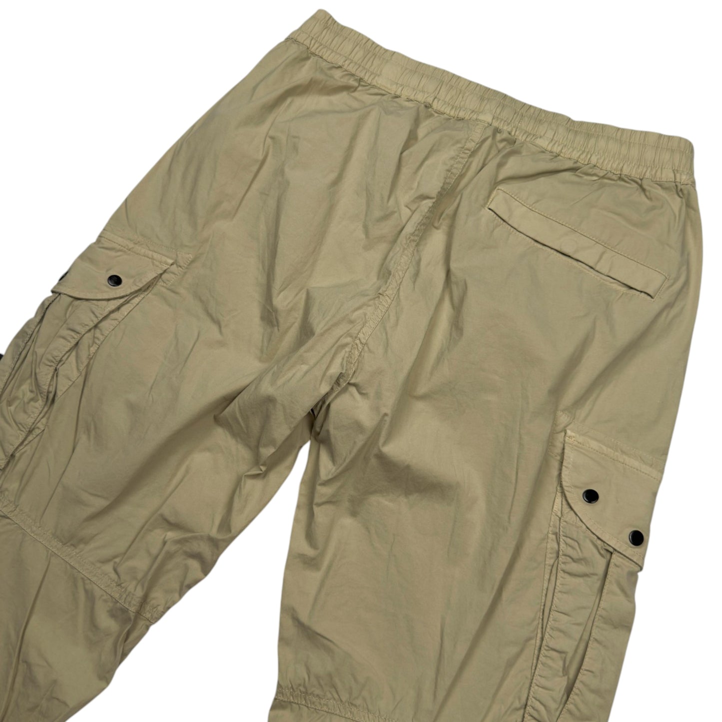 S/S 21 Stone Island Stretch Cotton Cargo Trousers 30 RE-T - Light Beige
