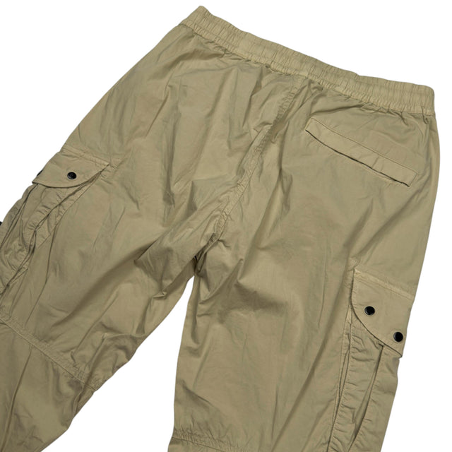 S/S 21 Stone Island Stretch Cotton Cargo Trousers 30 RE-T - Light Beige