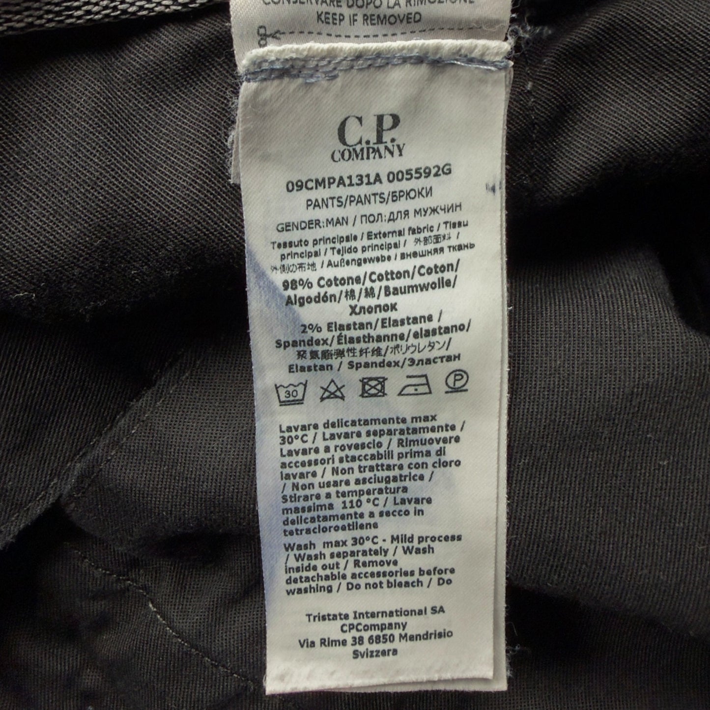 C.P. Company Cargo Trousers - 34 - Navy