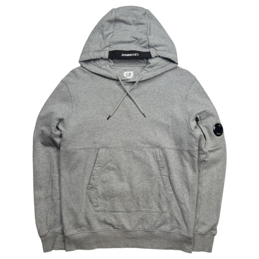 C.P. Company Diagonal Fleece Lens Hoodie - Grey