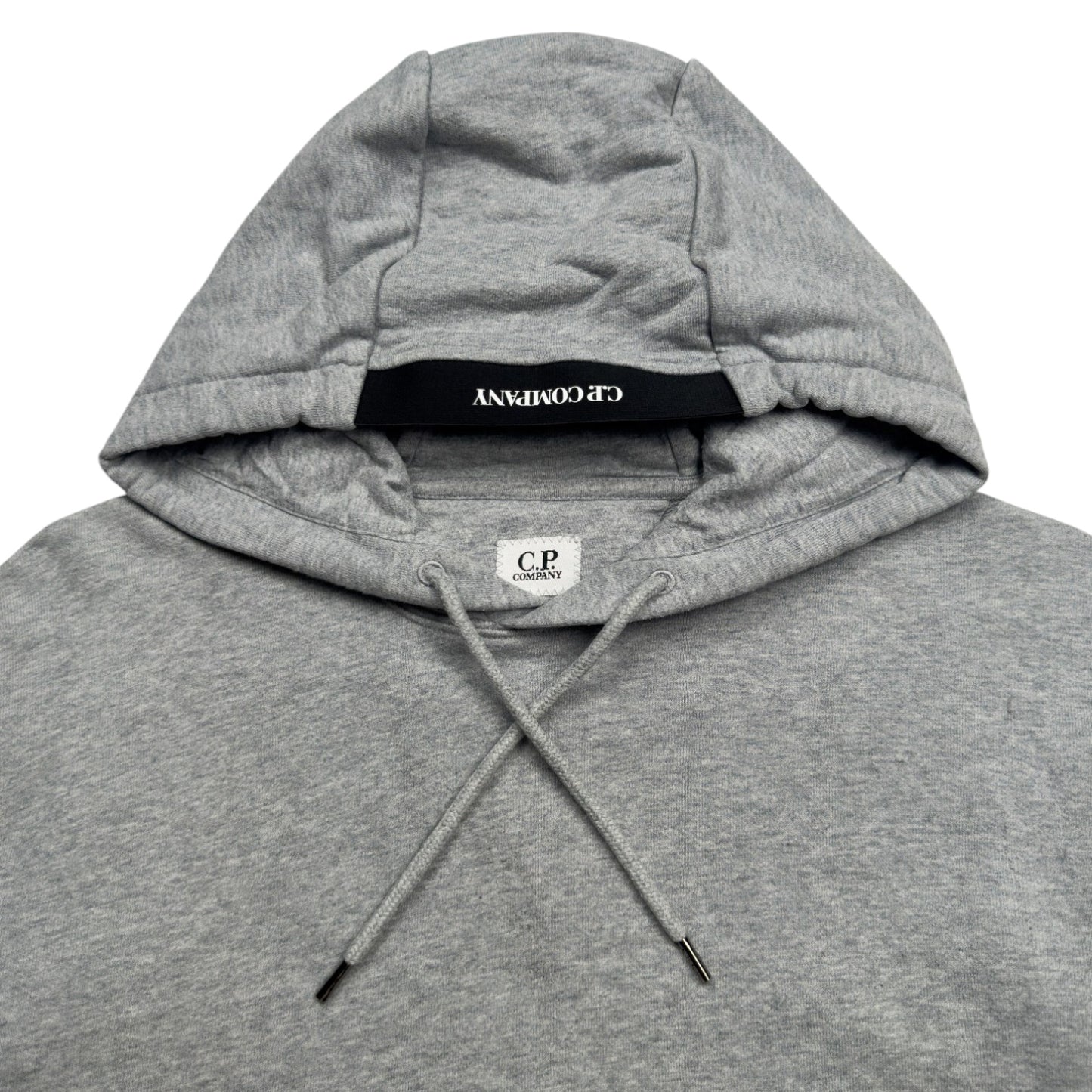 C.P. Company Diagonal Fleece Lens Hoodie - Grey