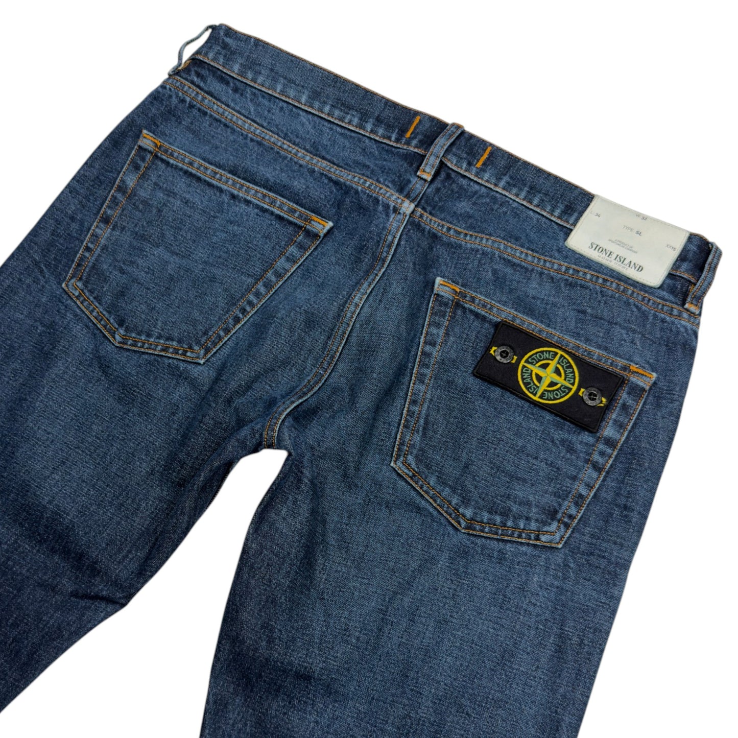 S/S 16 Stone Island Mid Wash Jeans 32 SL