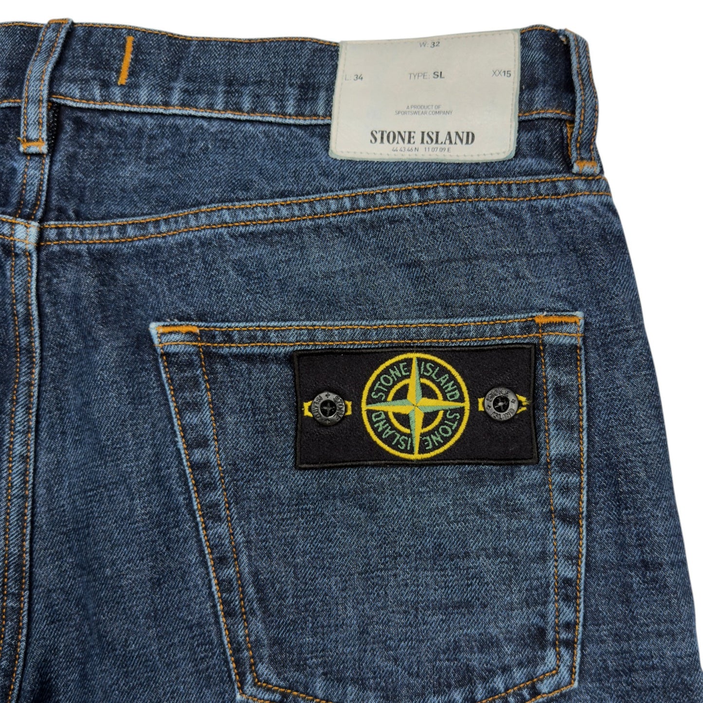 S/S 16 Stone Island Mid Wash Jeans 32 SL