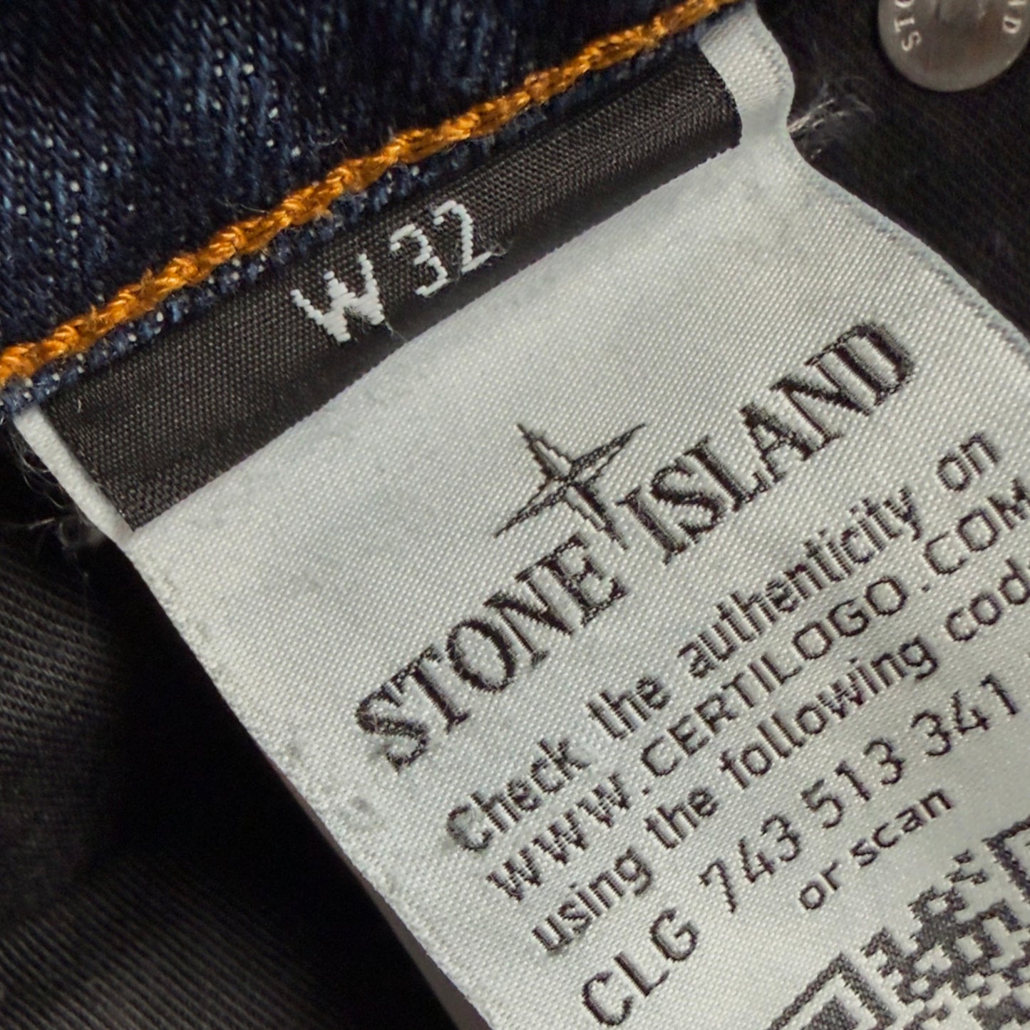 S/S 16 Stone Island Mid Wash Jeans 32 SL