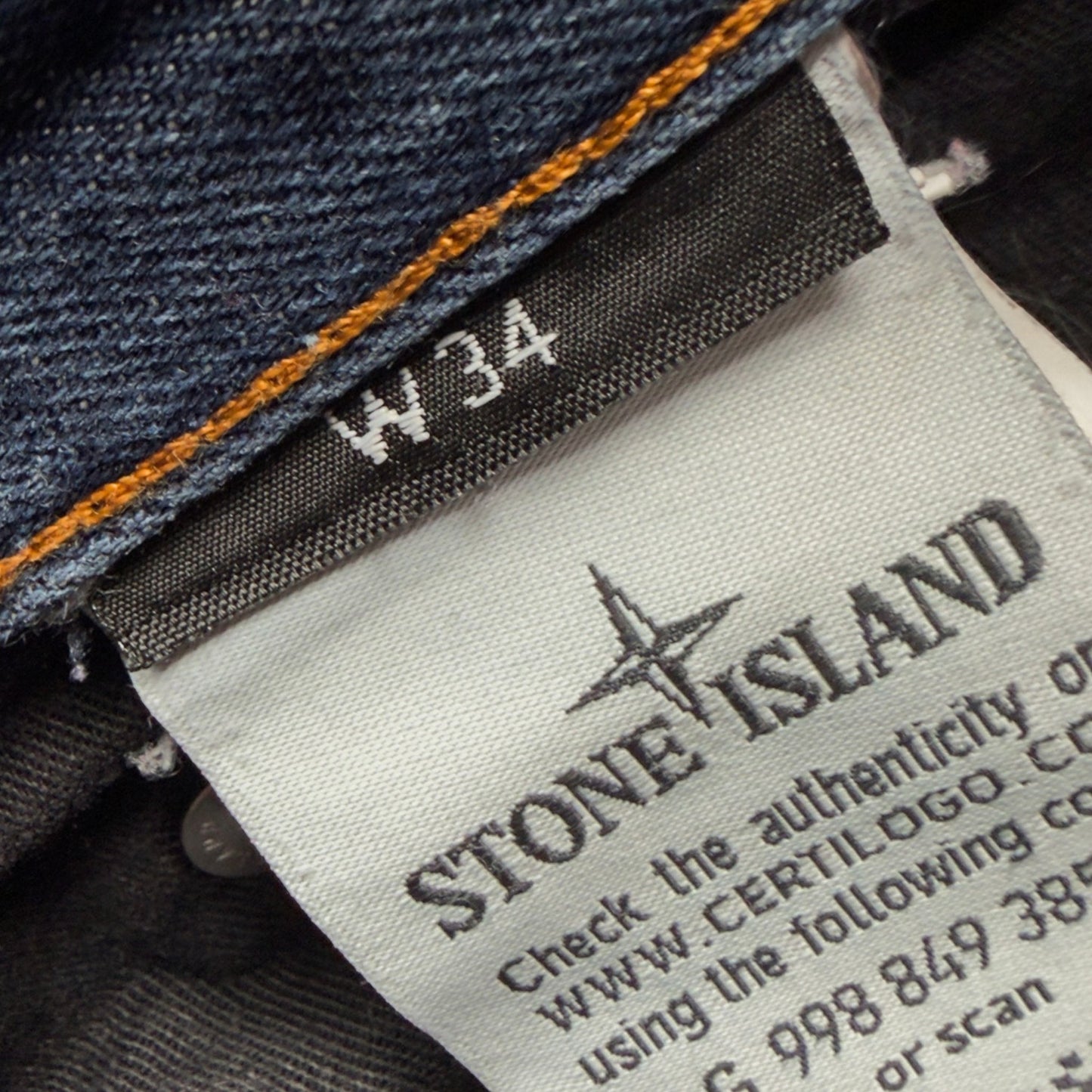 A/W 14 Stone Island Mid Wash Jeans 34/33 RE-T