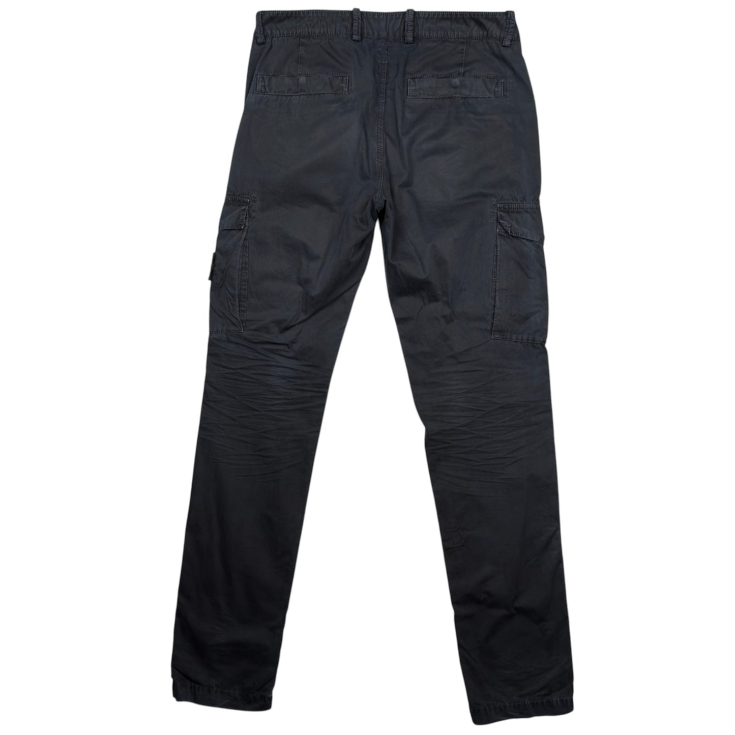 S/S 17 Stone Island Cotton Cargo Trousers - 32 SL - Navy