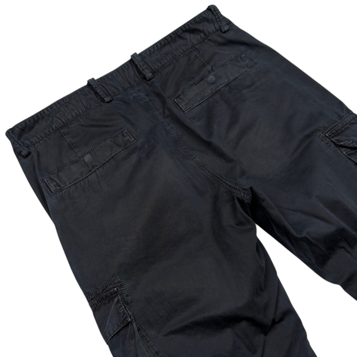 S/S 17 Stone Island Cotton Cargo Trousers - 32 SL - Navy