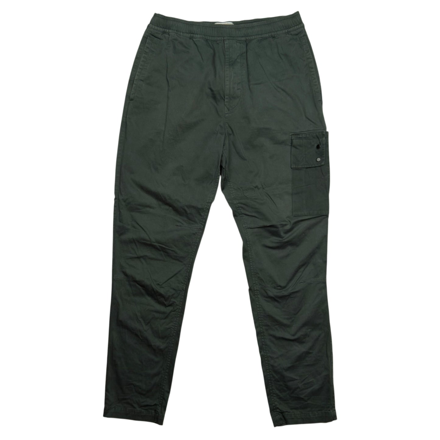 A/W 22 Stone Island Stretch Cotton Cuffed Cargo Trousers - 32 RE-T - Dark Green