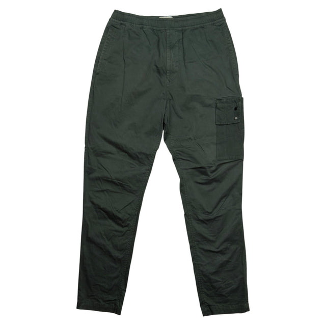 A/W 22 Stone Island Stretch Cotton Cuffed Cargo Trousers - 32 RE-T - Dark Green