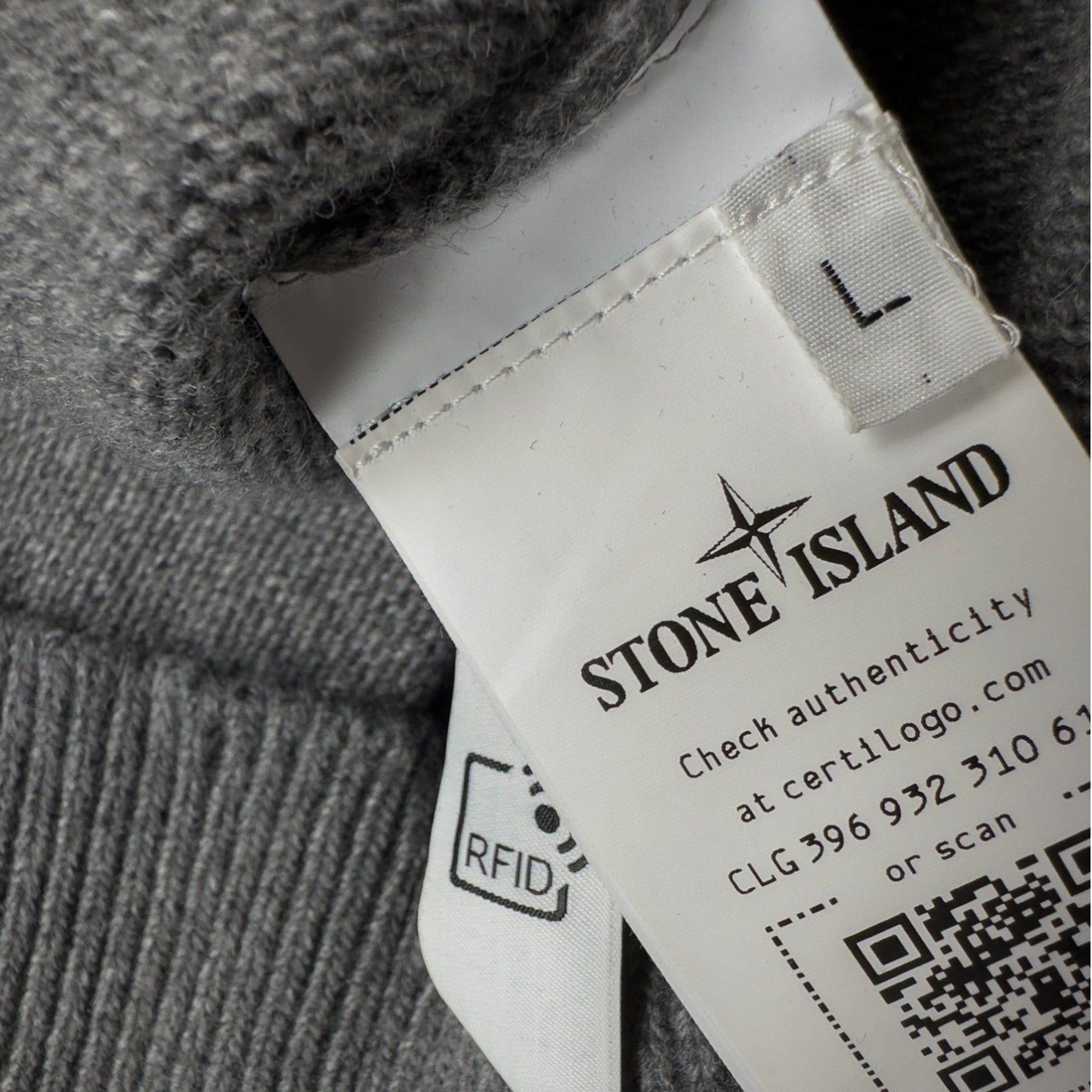 A/W 21 Stone Island Wool Knitted Sweater - Dark Grey