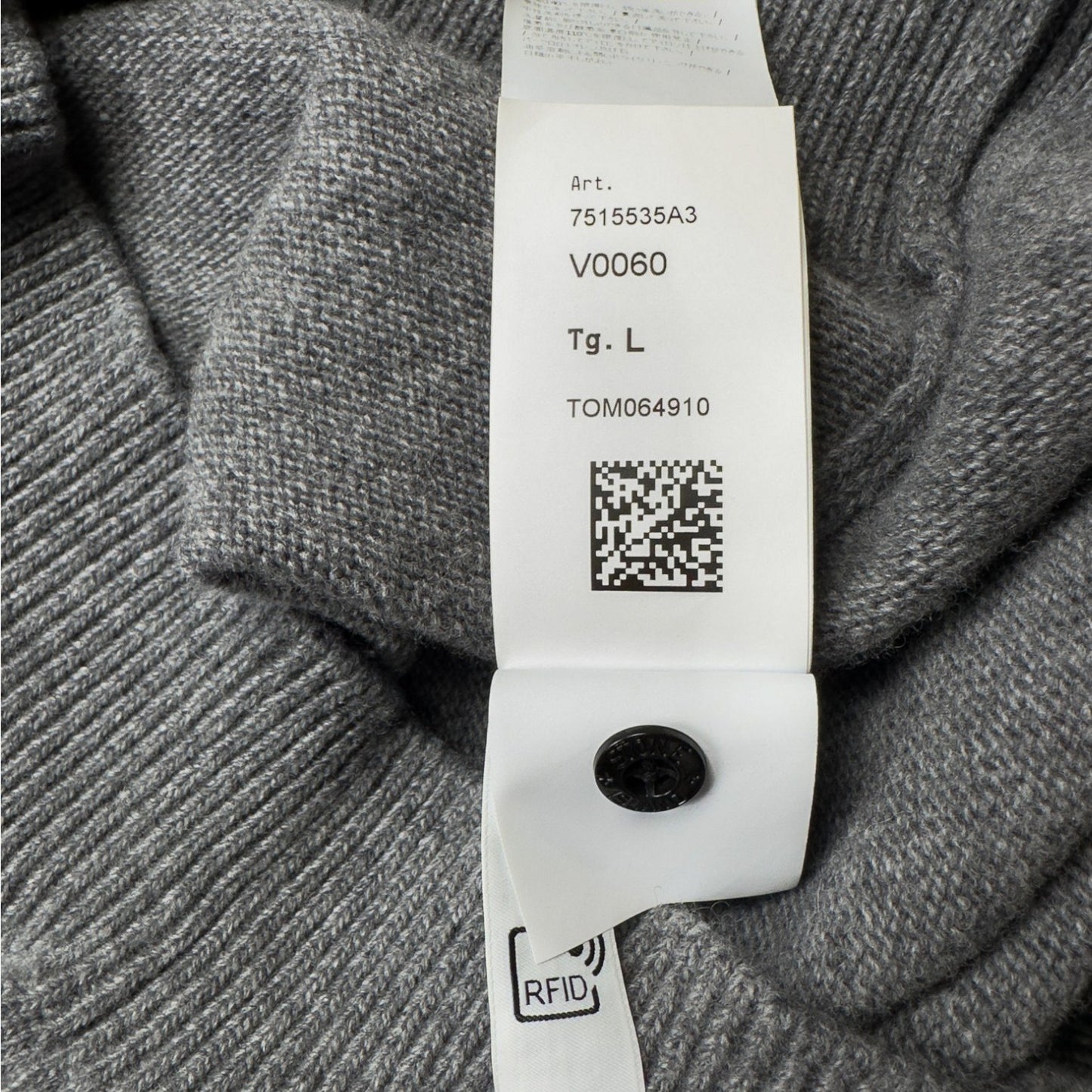 A/W 21 Stone Island Wool Knitted Sweater - Dark Grey