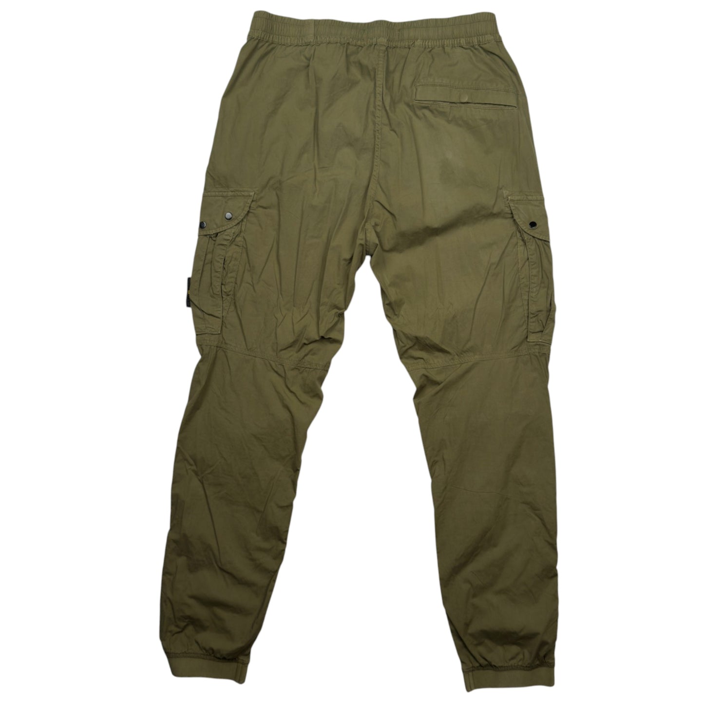 S/S 21 Stone Island Stretch Cotton Cargo Trousers - 32 RE-T - Khaki