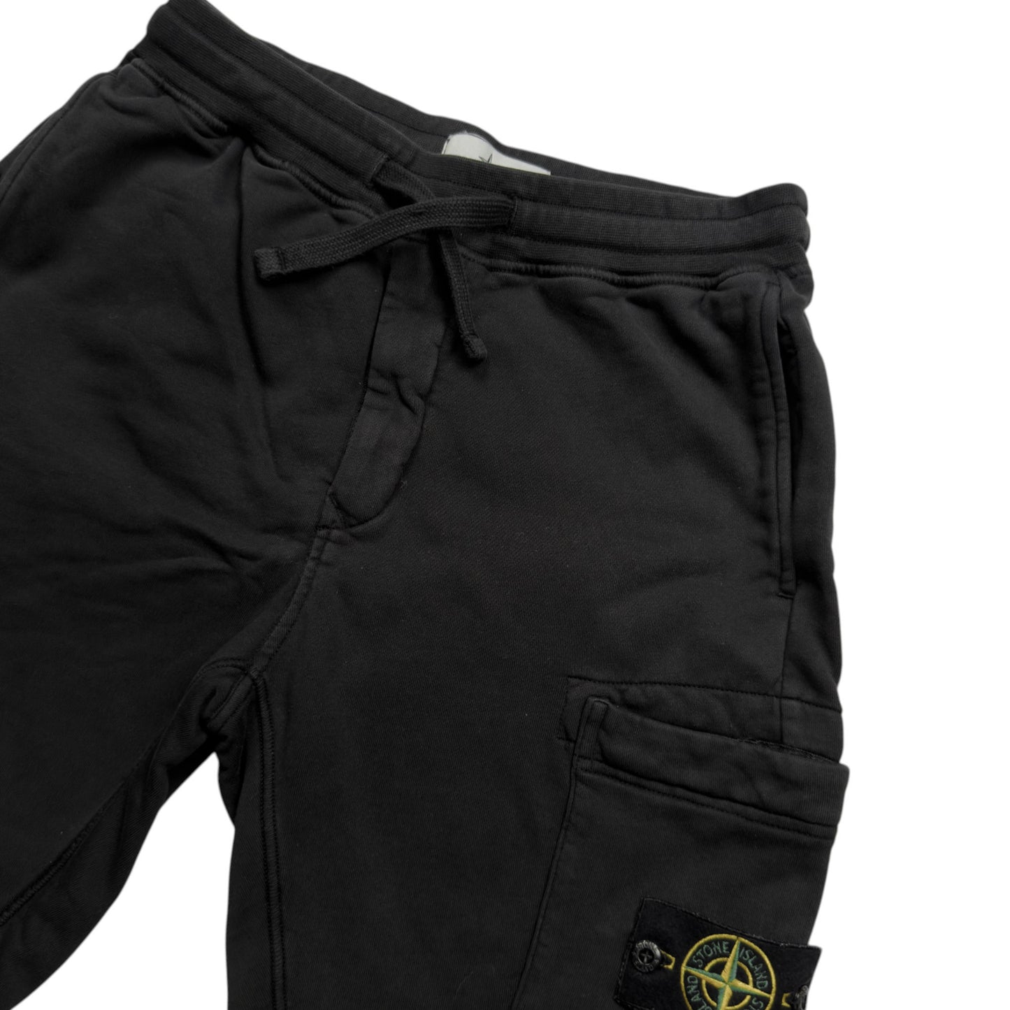 S/S 20 Stone Island Cotton Jersey Cargo Shorts - Black