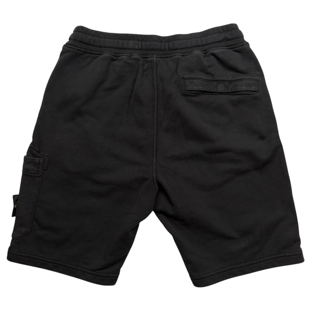 S/S 20 Stone Island Cotton Jersey Cargo Shorts - Black