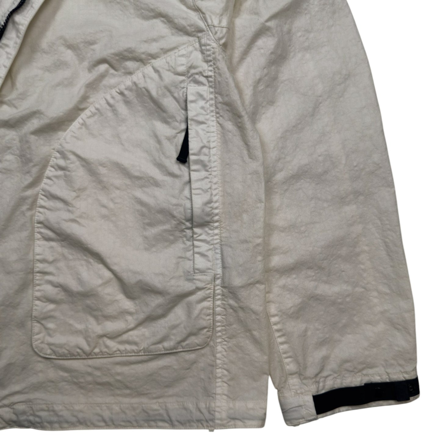 S/S 25 Stone Island Organic Look Nylon Panama TC Bomber Jacket - Ivory
