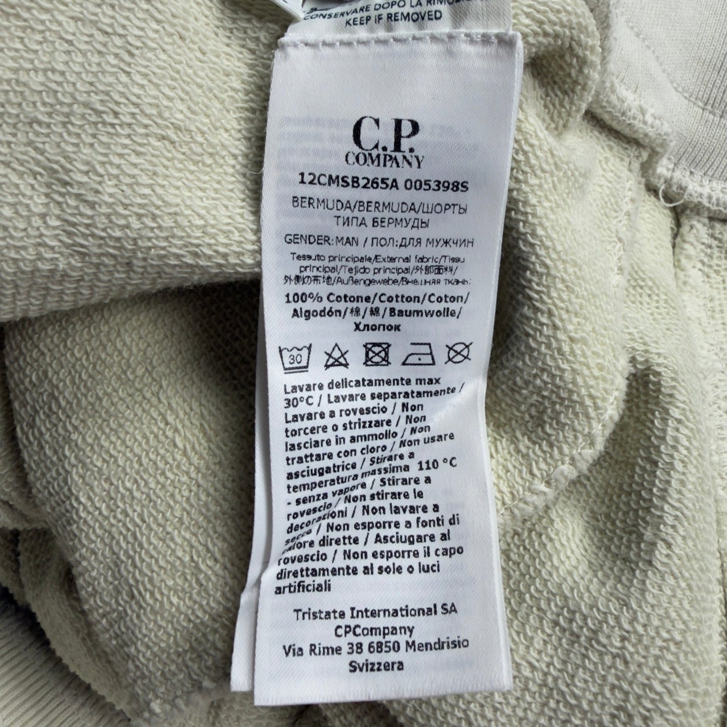 C.P. Company Resist Dyed Shorts - Light Yellow