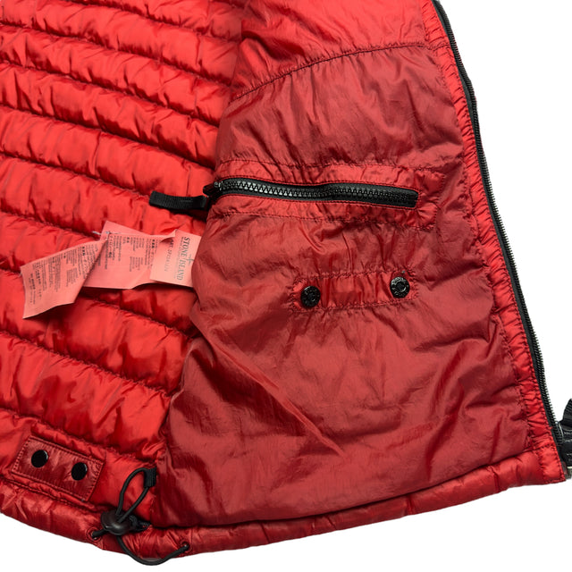 A/W 13 Stone Island Down_26 GR X SQM_N - Ultra Light Down Puffer Jacket - Red