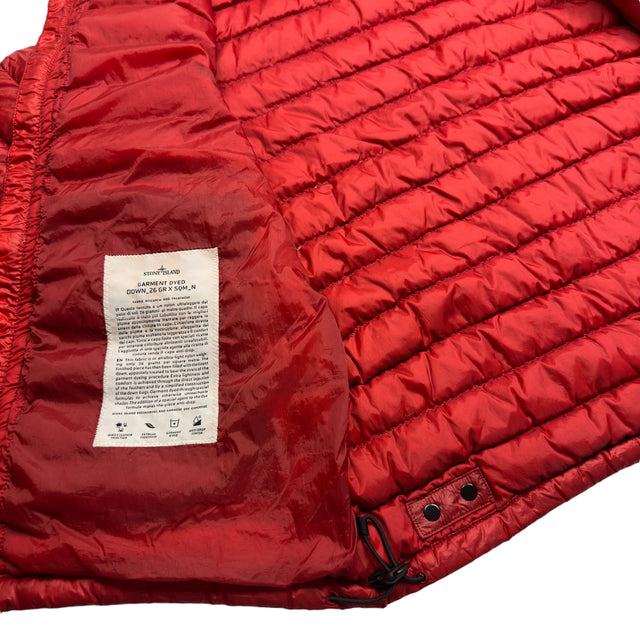 A/W 13 Stone Island Down_26 GR X SQM_N - Ultra Light Down Puffer Jacket - Red