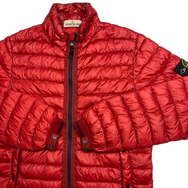 A/W 13 Stone Island Down_26 GR X SQM_N - Ultra Light Down Puffer Jacket - Red