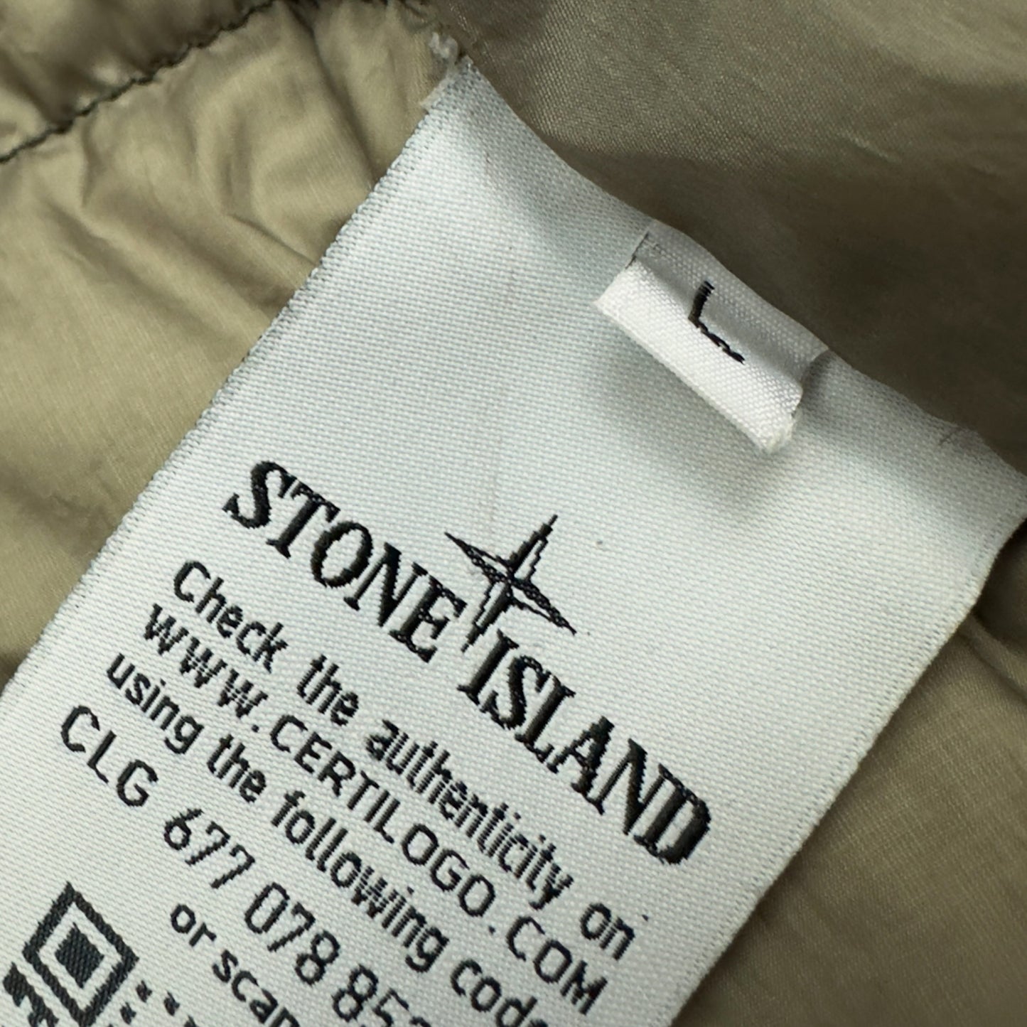 Stone Island Down_26 GR X SQM_N - Ultra Light Down Puffer Jacket - Khaki