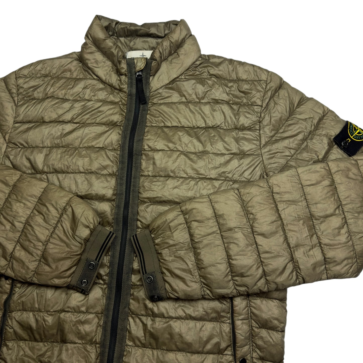 Stone Island Down_26 GR X SQM_N - Ultra Light Down Puffer Jacket - Khaki