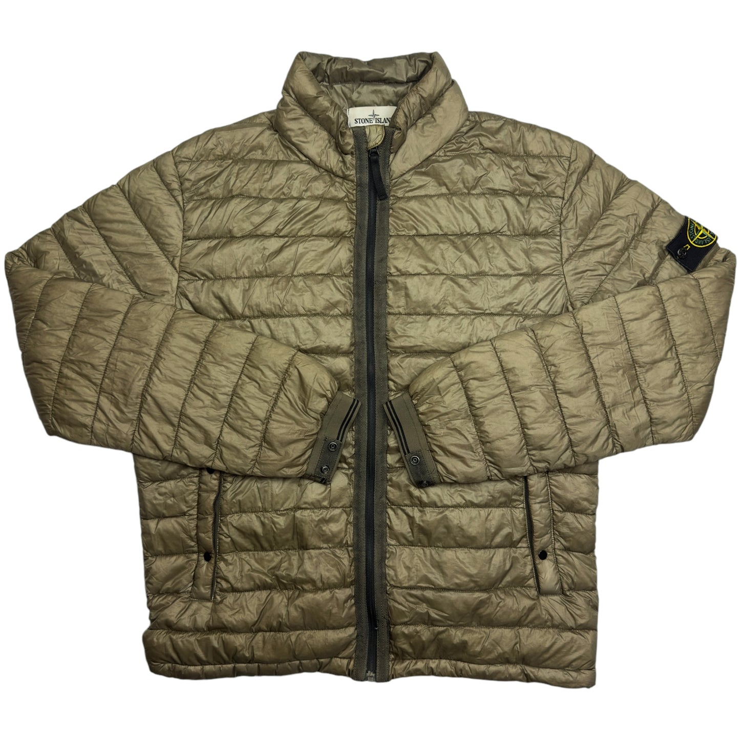 Stone Island Down_26 GR X SQM_N - Ultra Light Down Puffer Jacket - Khaki