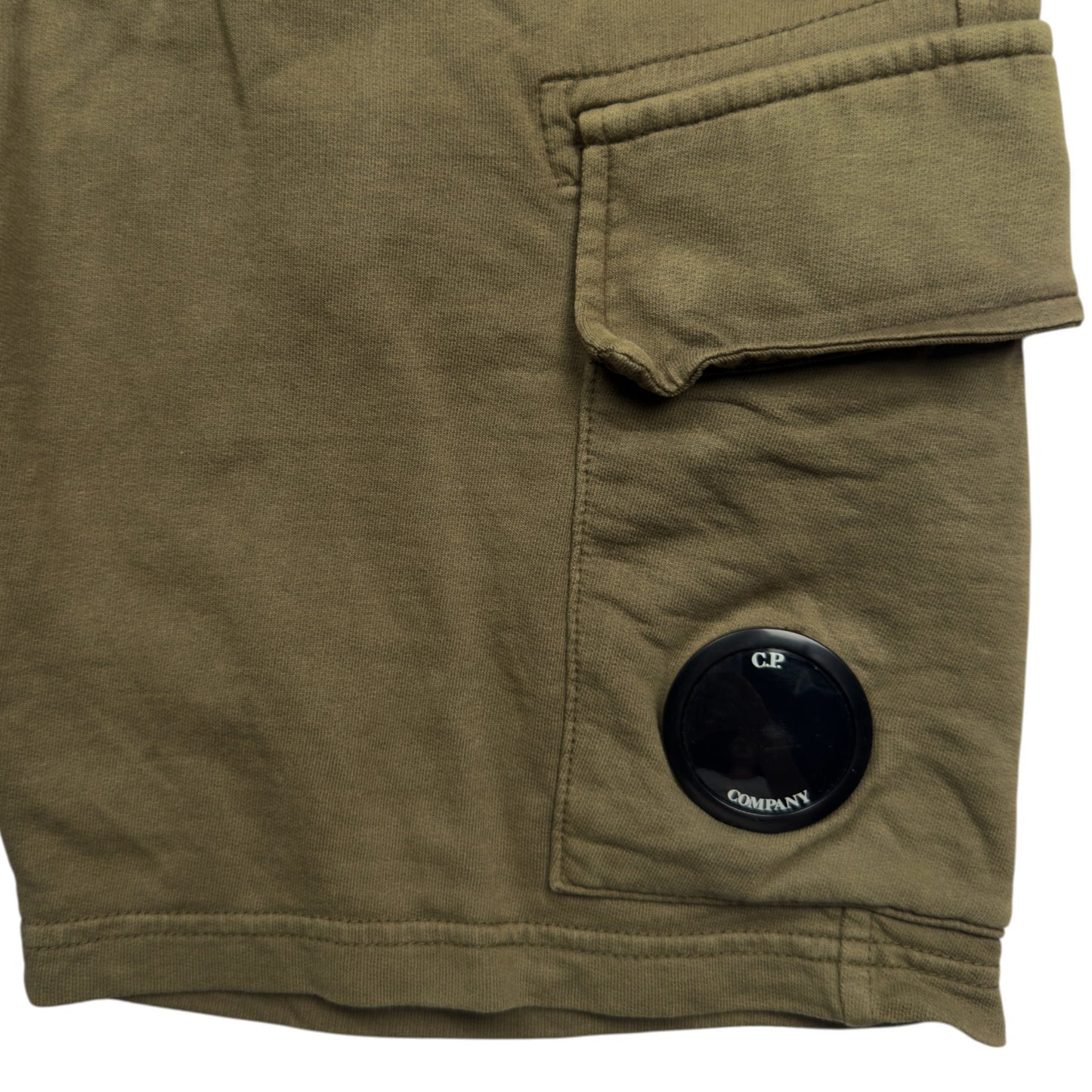 C.P. Company Fleece Shorts - Khaki