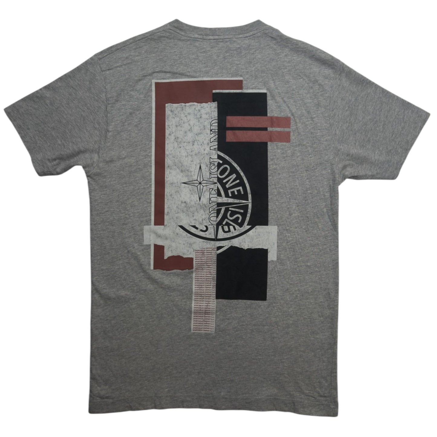 A/W 21 Stone Island 'Mixed Media Two' Back Print T-Shirt
