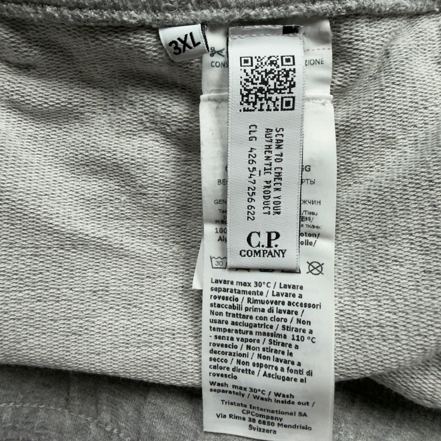 C.P. Company Cotton Lens Shorts - Grey