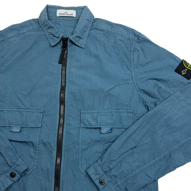 A/W 18 Stone Island Cotton Overshirt - Blue