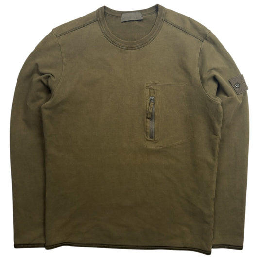 A/W 17 Stone Island Ghost Crewneck Sweater - Khaki