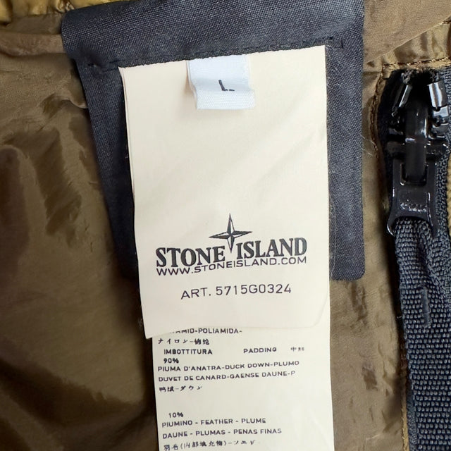 A/W 12 Stone Island Down_26 GR X SQM_N - Ultra Light Down Gilet - Gold