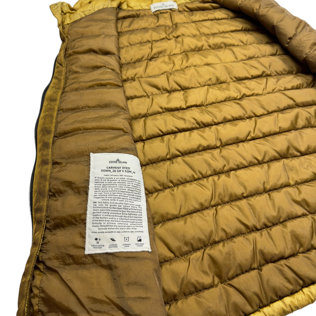 A/W 12 Stone Island Down_26 GR X SQM_N - Ultra Light Down Gilet - Gold