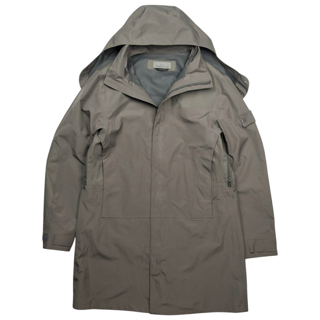 S/S 18 Stone Island Tank Shield Ghost Piece Trench Coat Jacket - Grey