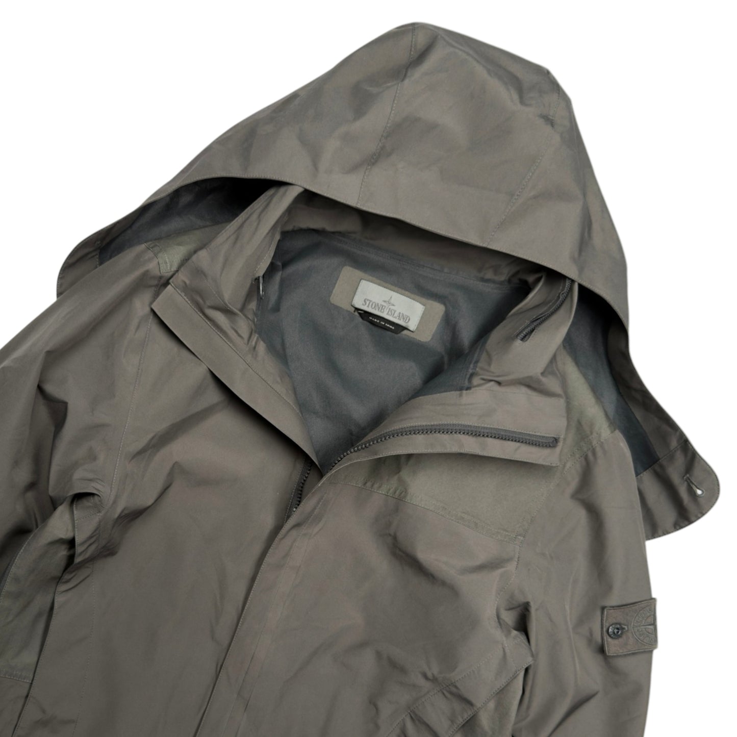 S/S 18 Stone Island Tank Shield Ghost Piece Trench Coat Jacket - Grey