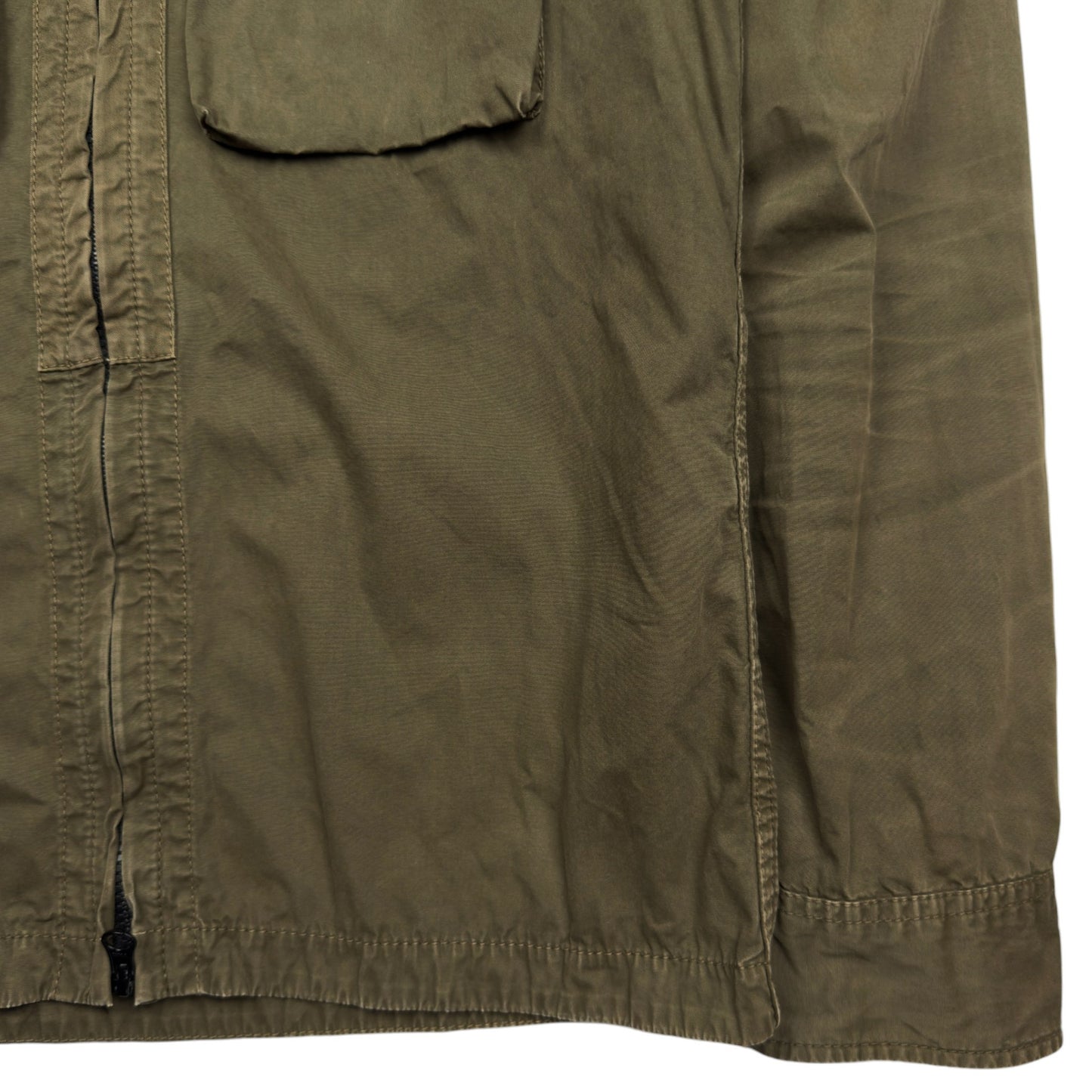 S/S 18 Stone Island Twin Pocket Cotton Overshirt - Khaki