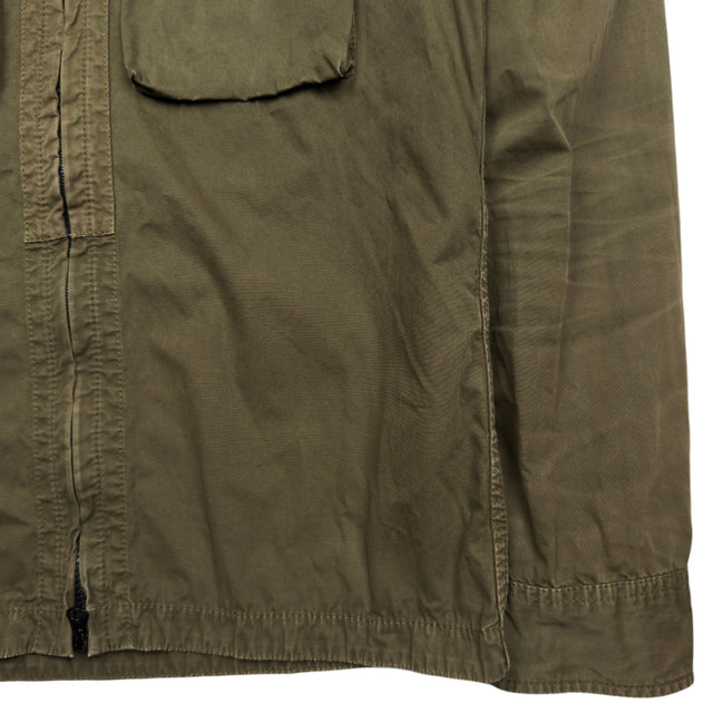 S/S 18 Stone Island Twin Pocket Cotton Overshirt - Khaki