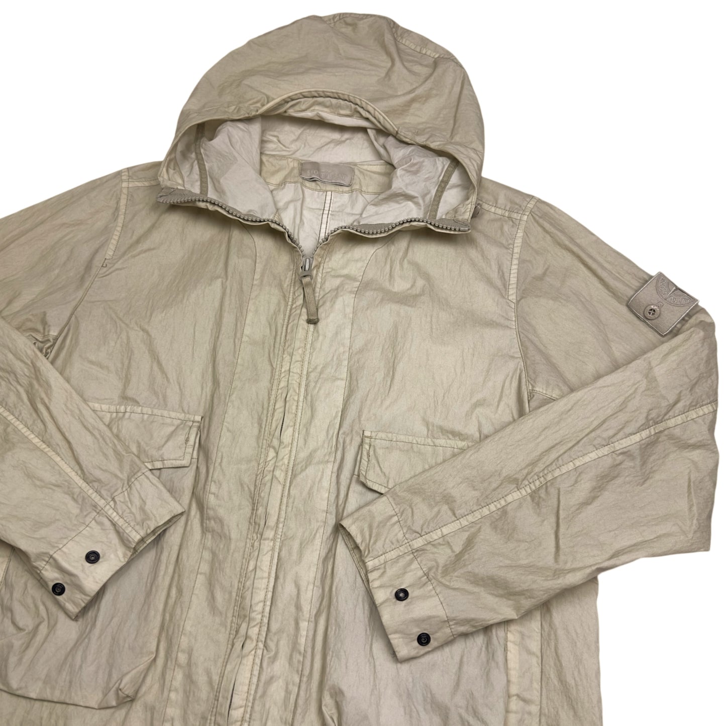 S/S 19 Stone Island 50 Fili Resinata Ghost Parka