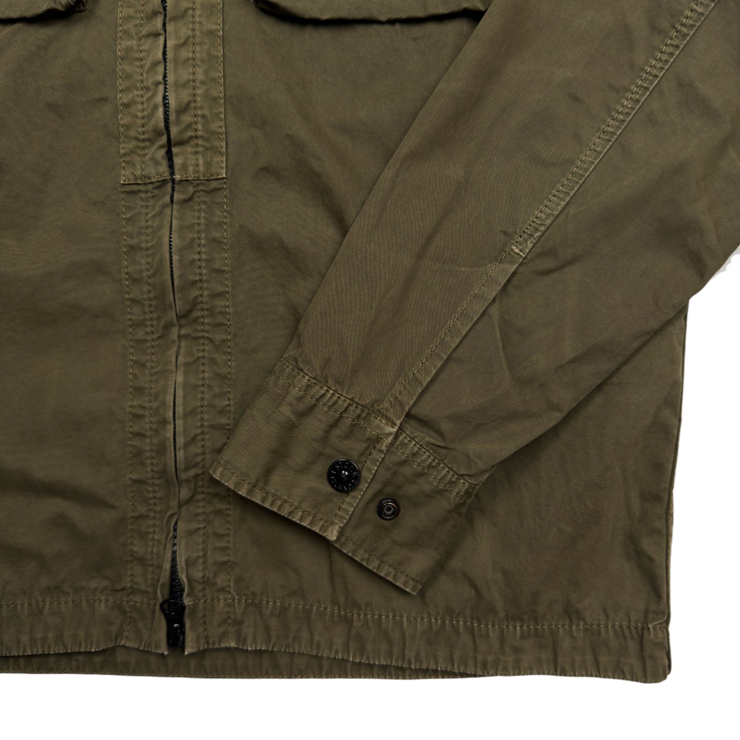 S/S 18 Stone Island Twin Pocket Cotton Overshirt - Khaki