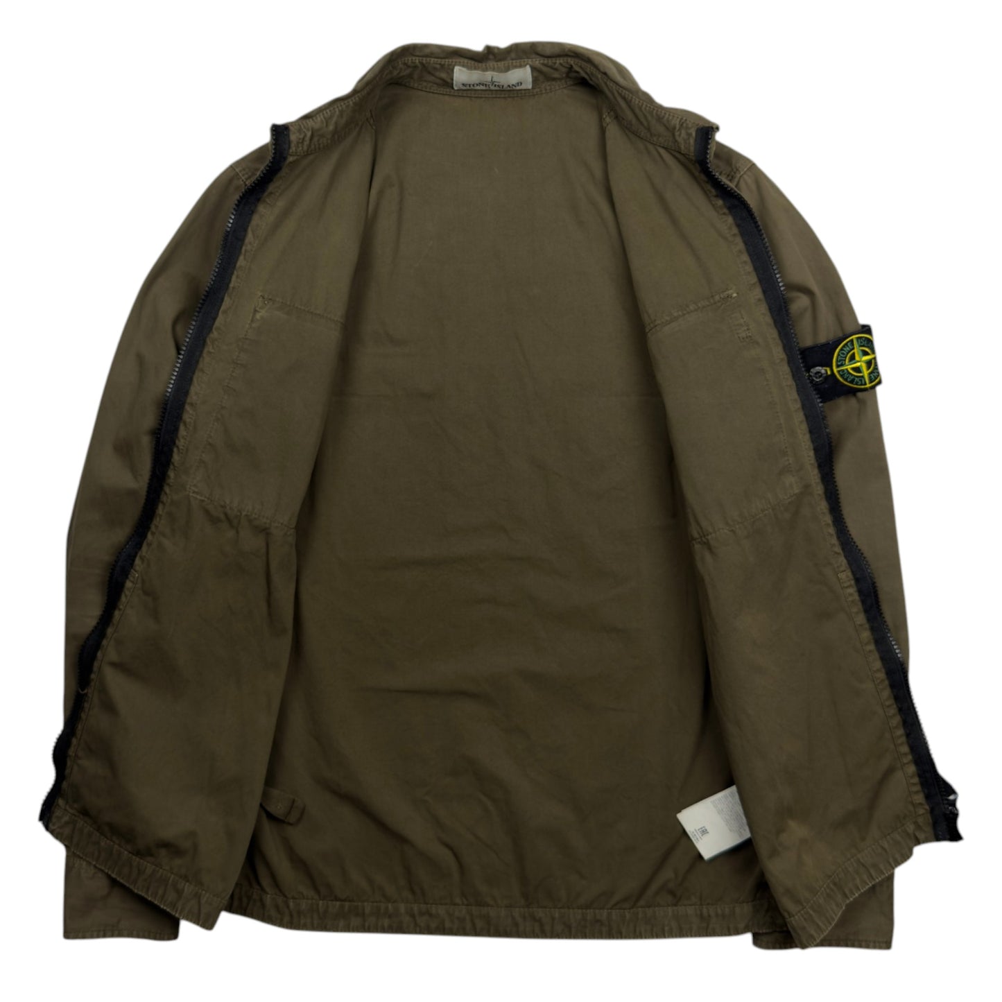 S/S 18 Stone Island Twin Pocket Cotton Overshirt - Khaki