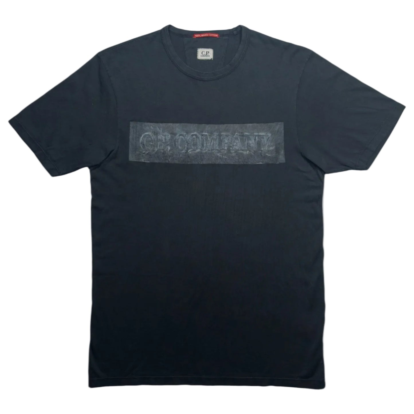 C.P. Company Mako Cotton Spellout Graphic T-Shirt - Navy