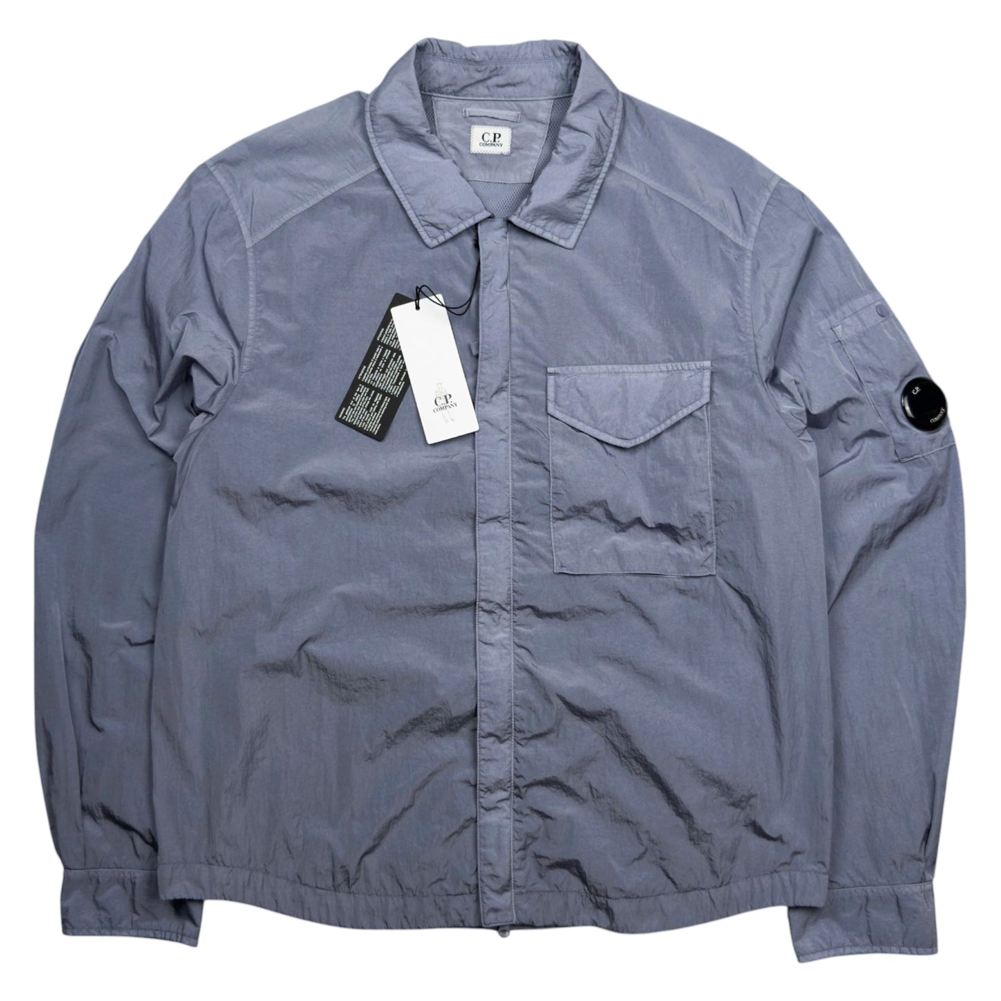 C.P. Company Chrome R Nylon Overshirt - Light Blue